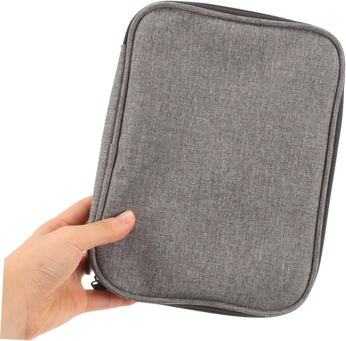 ABOOFAN 2pcs Wire Knitting Needle Storage Bag Large Capacity Oxford Cloth Organizer for Crochet Hooks Knitting Tools Multi-Compartment Design for Easy Access Travel