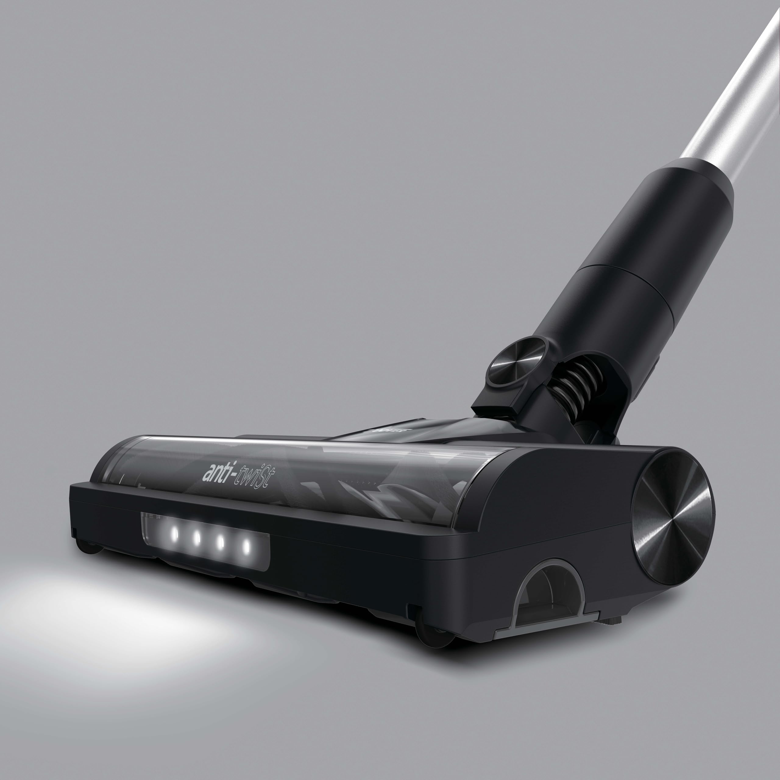 Hoover Bezprzewodowy odkurzacz HF1 Plus z elastyczną rurką, tryb turbo, uniwersalna dysza podłogowa z technologią Anti-Twist, 45 min. Czas pracy, funkcja parkowania, mini dysza turbo do sierści