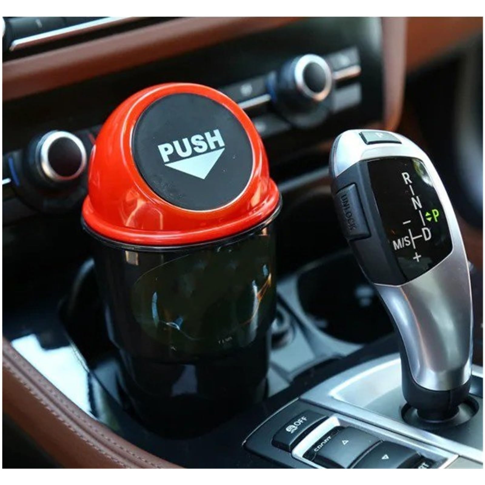 TNTGEBFVBG Car Bin Car Trash Can Door Seat Back Garbage Storage Creative Water Cup Holder Bucket Cars Rubbish Bins(Red)