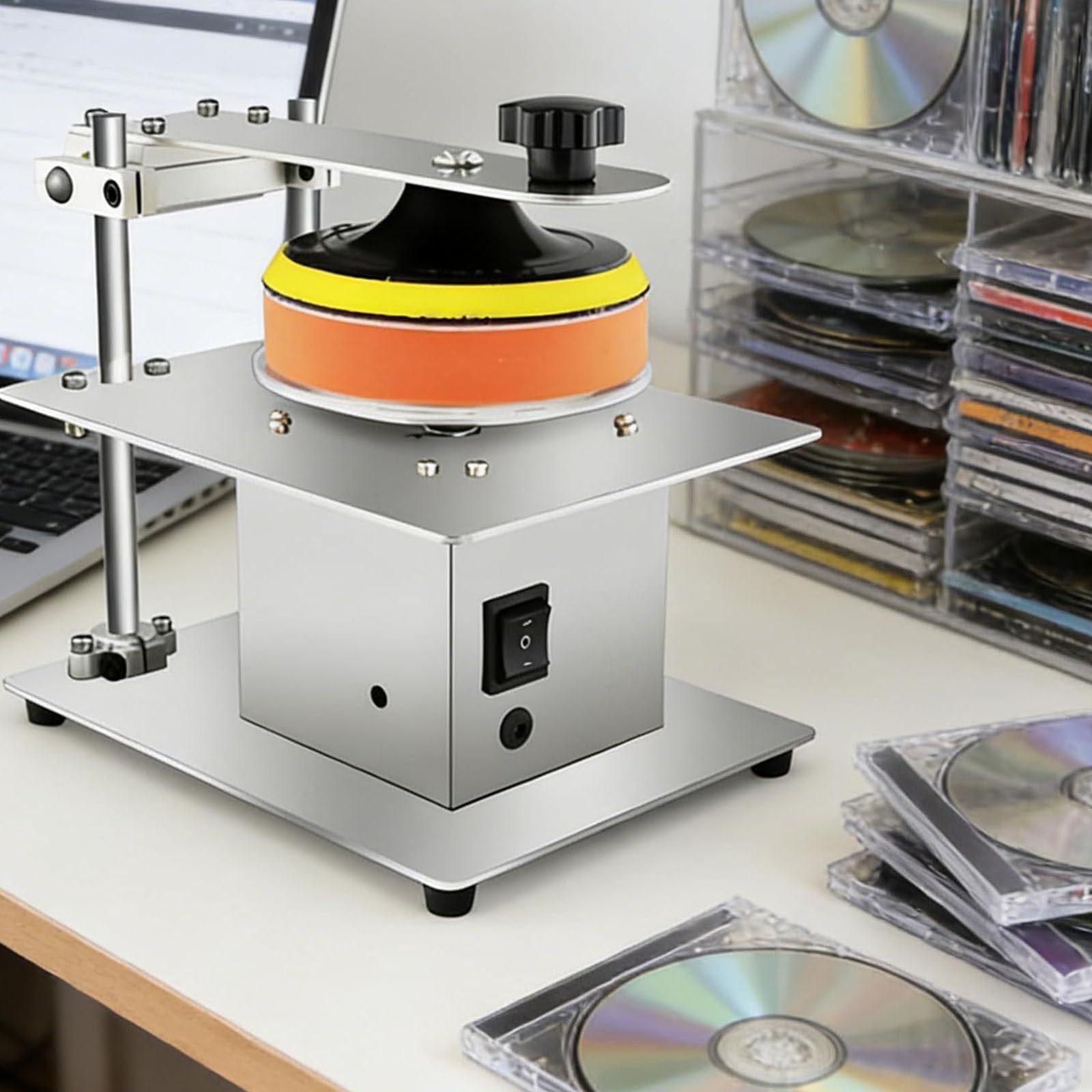 Macchina per la pulizia della riparazione di dischi CD DVD - Lucidatrice semiautomatica per dischi graffiati, alto tasso di riparazione, efficiente attrezzatura di rettifica per il recupero dei dati