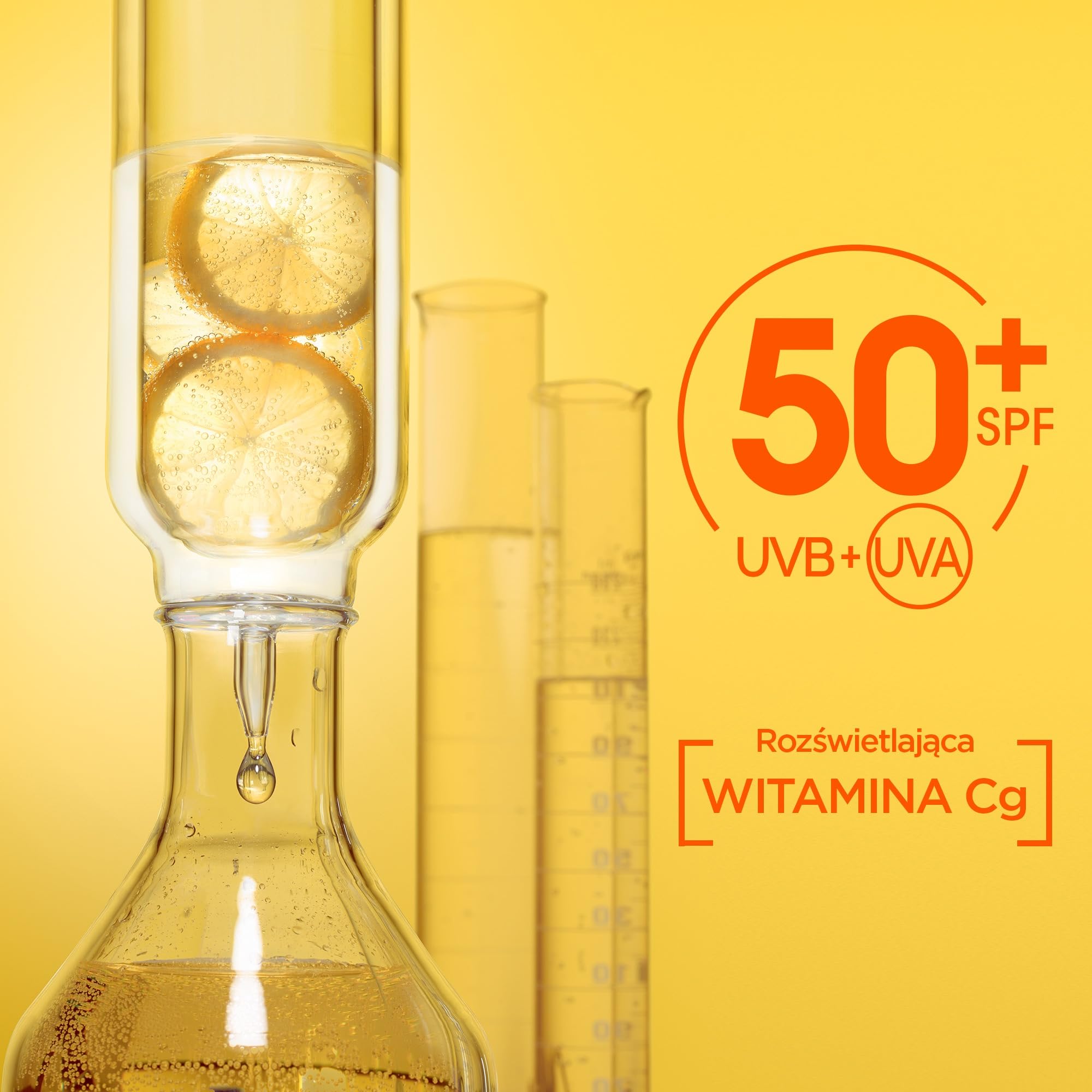 Garnier Vitamin C rozświetlający fluid na dzień z filtrem SPF50+, nadający blask, 40 ml