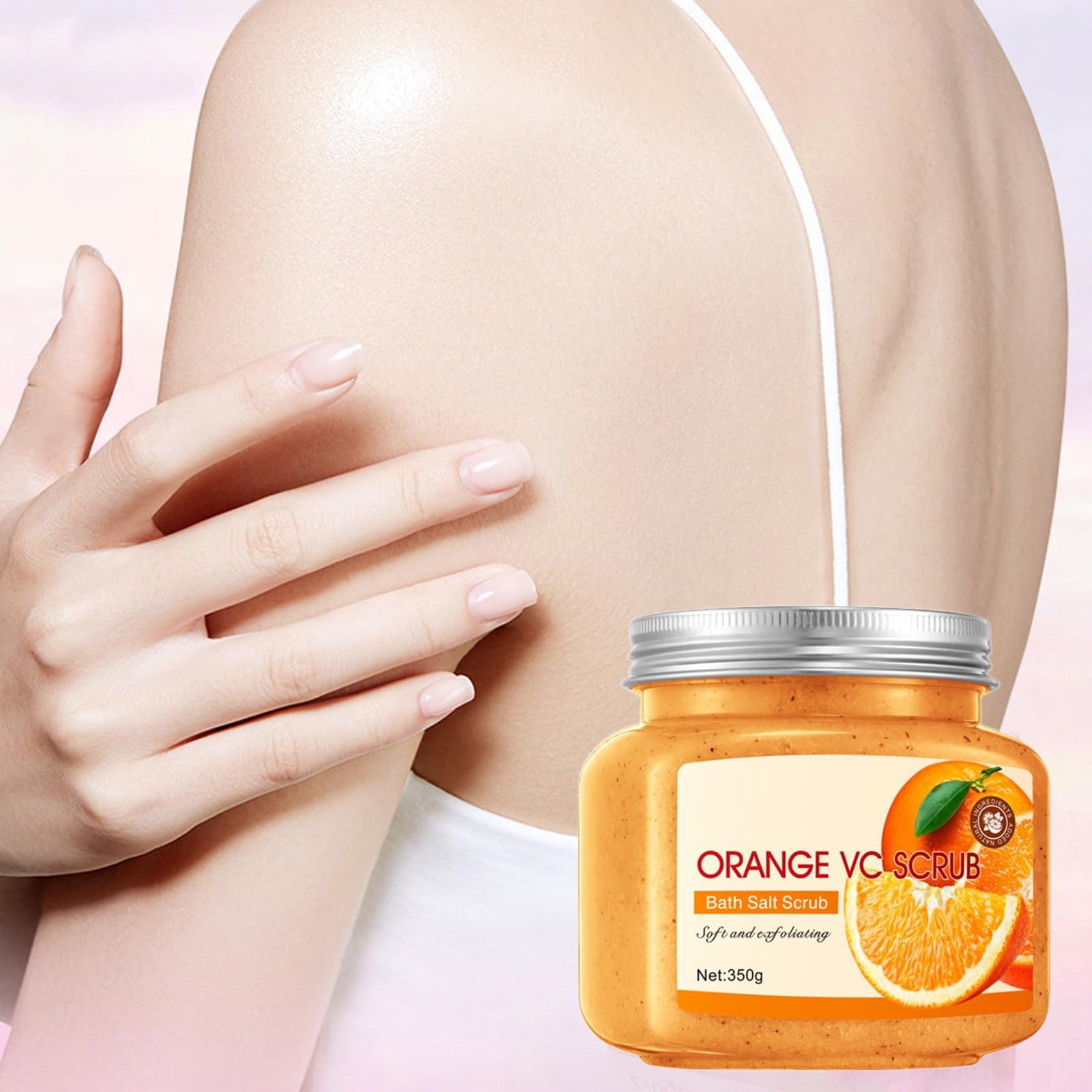 350 g Peeling do ciała pod prysznic, usuwa martwe komórki i odmładza skórę, idealny do wszystkich rodzajów skóry, tonizujący i złuszczający peeling do ciała, wygładzająca i odżywiona skóra
