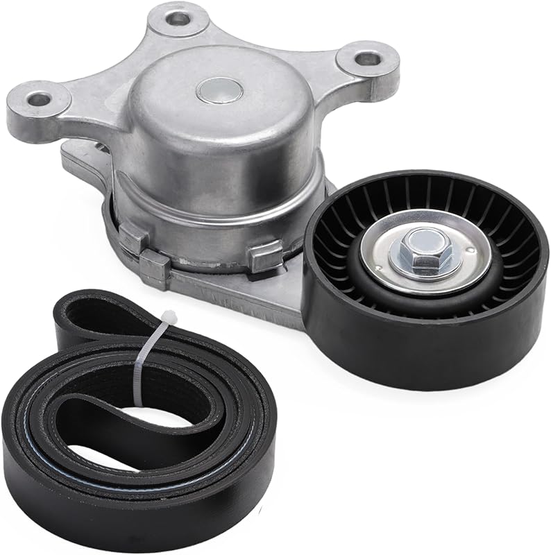 Kit Tensor da Correia e Correia Serpentina Loautong para Ford Edge, Explorer e outros modelos 2007–2019 – 2 peças