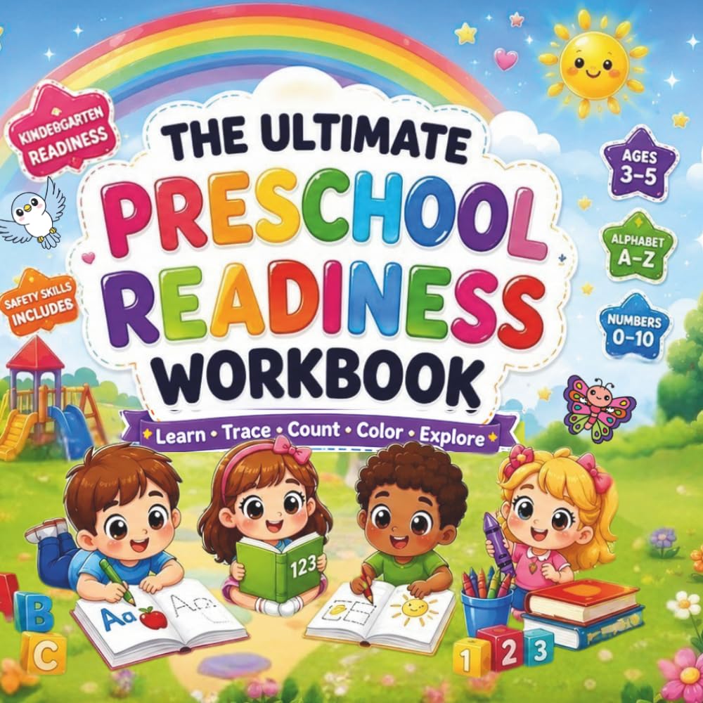THE ULTIMATE PRESCHOOL READINESS WORKBOOK: LEARN • TRACE • COUNT • COLOR • EXPLORE