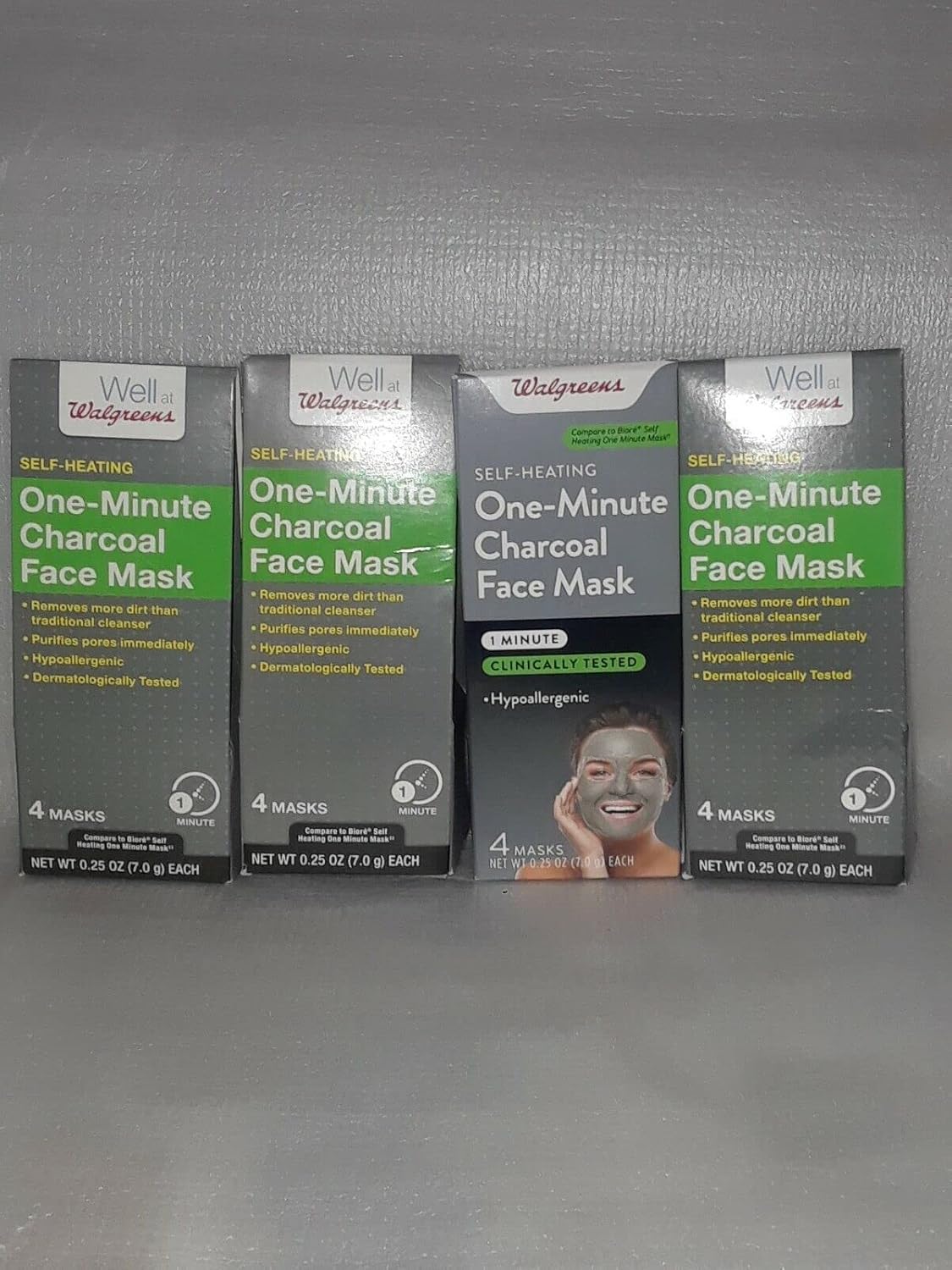 Walgreens SelfHeating One Minute Charcoal Face Mask 4