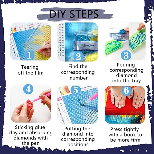 Miniatura 5 de Kits de arte de pintura de diamantes para adultos, kits de arte de diamantes de taladro completo, puntos de diamante de árbol de la vida, pintura de