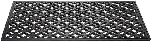 Miniatura 7 de DII - Colección de tapetes de goma para puertas todo clima, 18 x 30 pulgadas, celosía