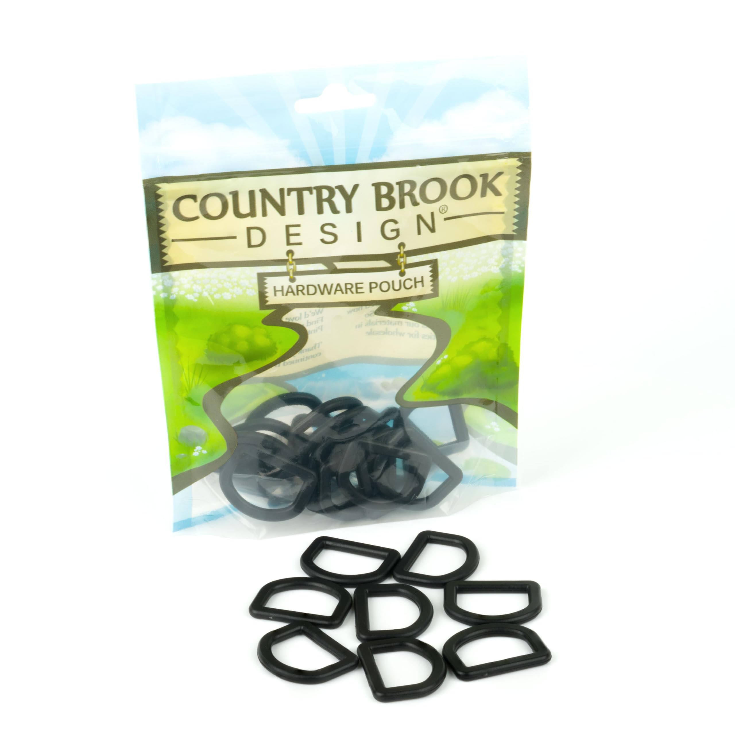 Country Brook Design - Black Plastic D-Rings (1 Inch, 100 Pack) - Image 5