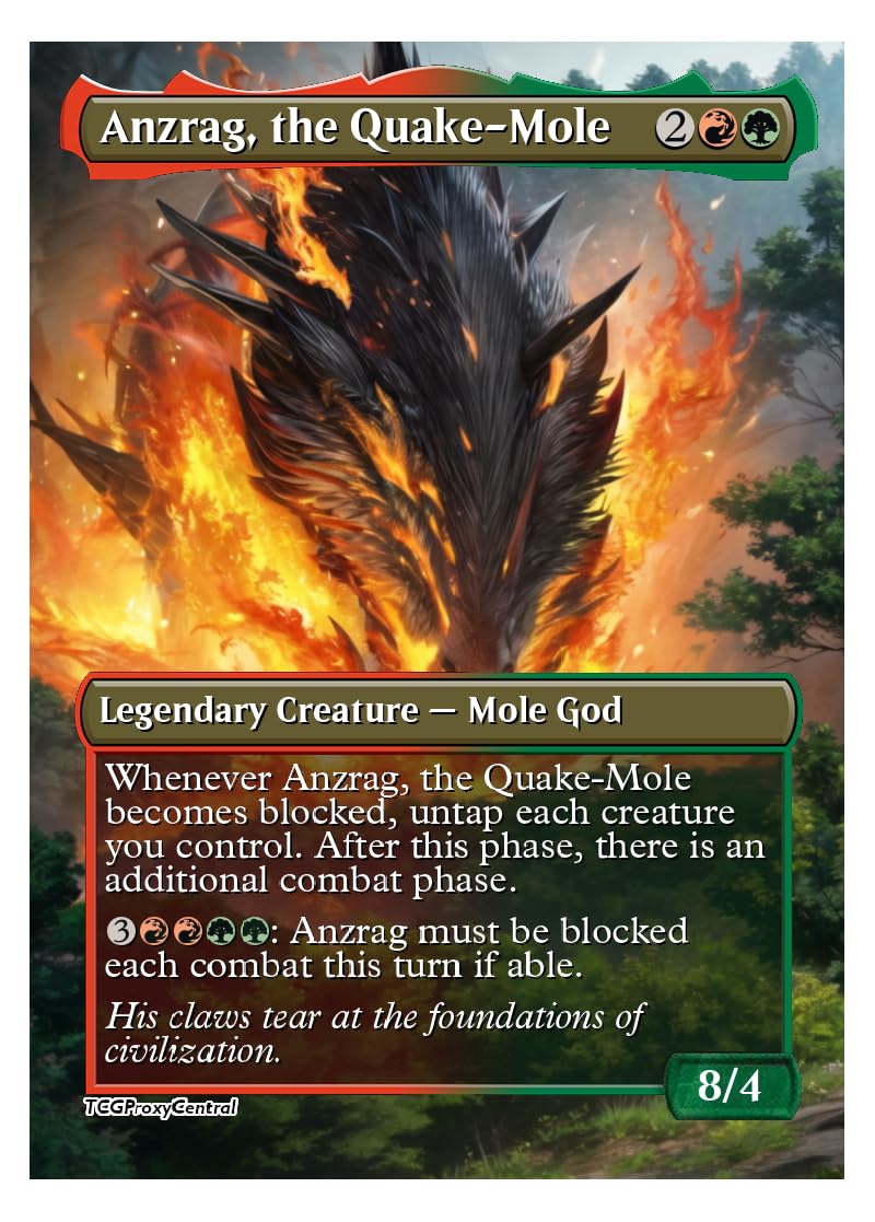 Amazon.com: 4x | Anzrag, the Quake-Mole | Anime | Full Art | Foil