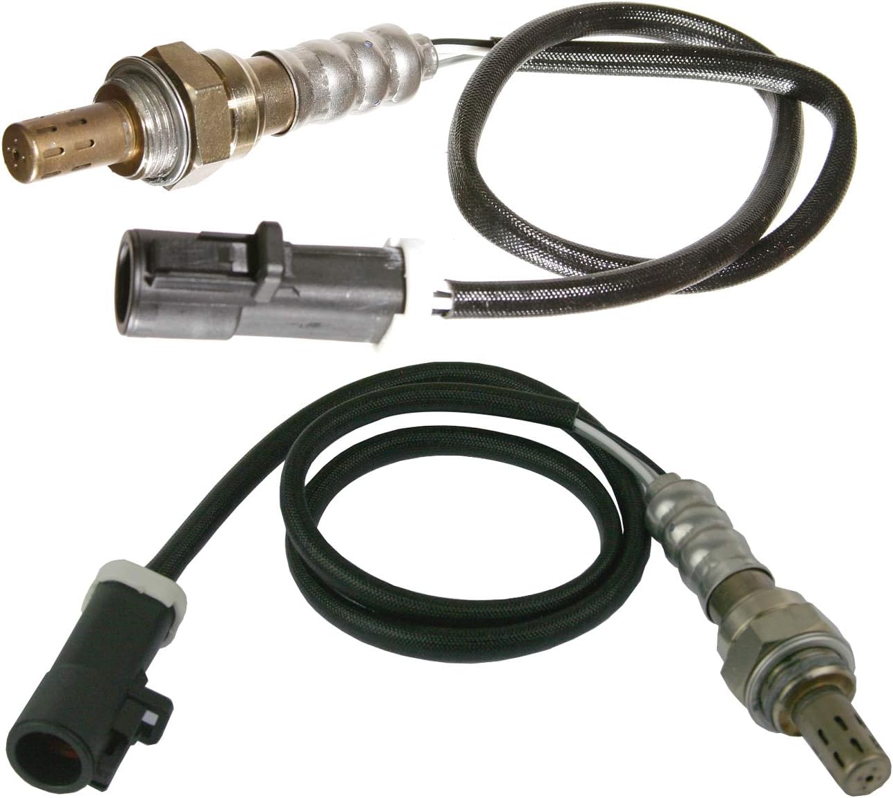 2Pcs Upstream and Downstream Oxygen Sensor O2 Sensor Replacement For 1997 1996 1995 Ford Ranger 2.3L 02 Sensor 234-4609 234-4611