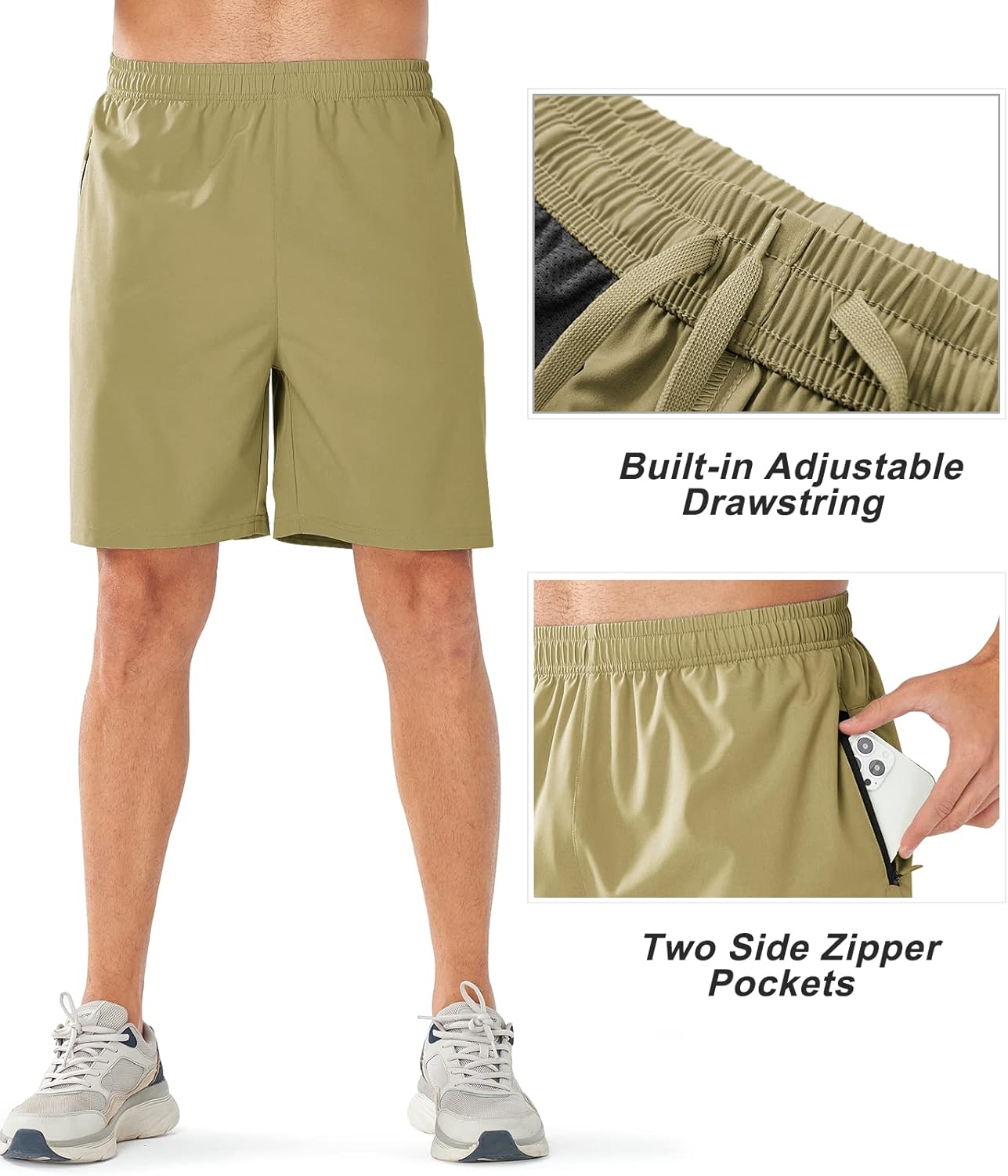 NORTHYARD Men's Athletic Running Shorts Quick Dry Workout Shorts Lightweight Sports Gym Basketball 7"/ 9"/ 5" Tennis Hiking - Image 4