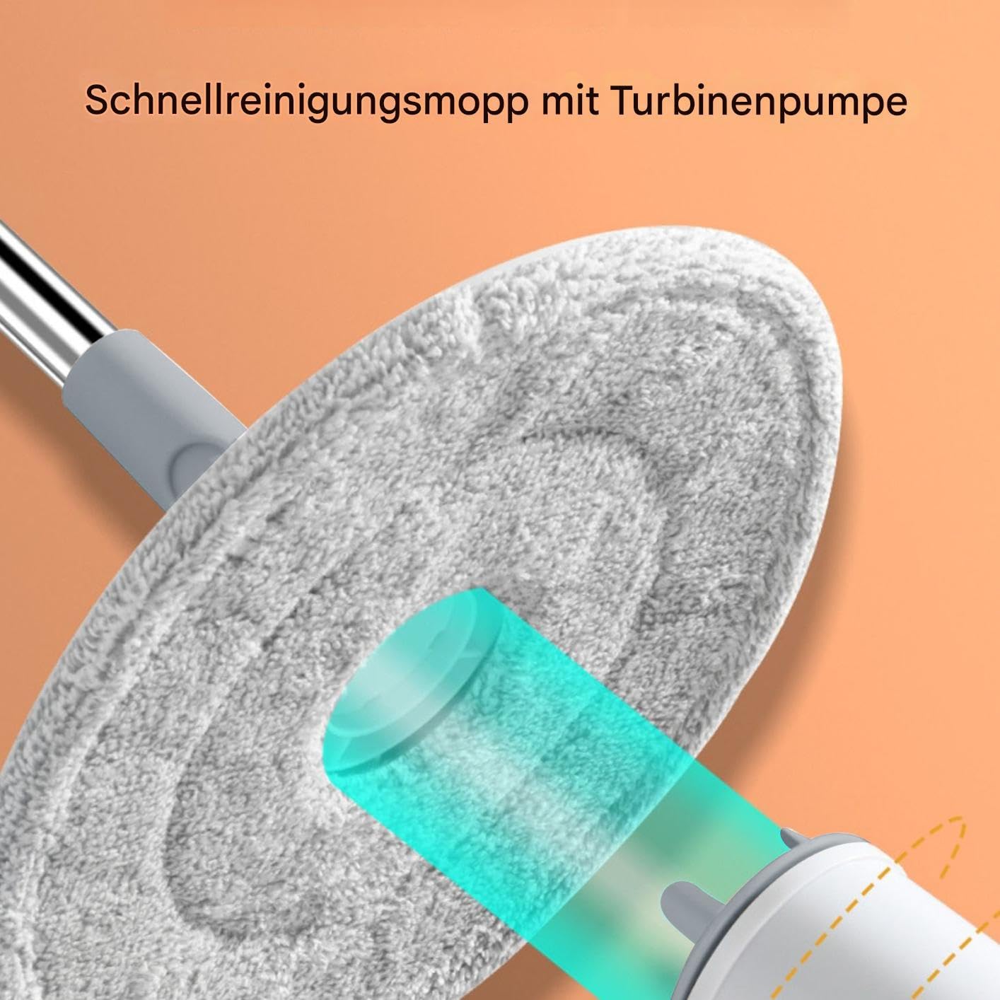 Serpillère de nettoyage avec seau, kit complet avec un mécanisme d'essorage - Accessoires de nettoyage ménagers avec système d'eau sale séparé pour la salle de bain et la cuisine