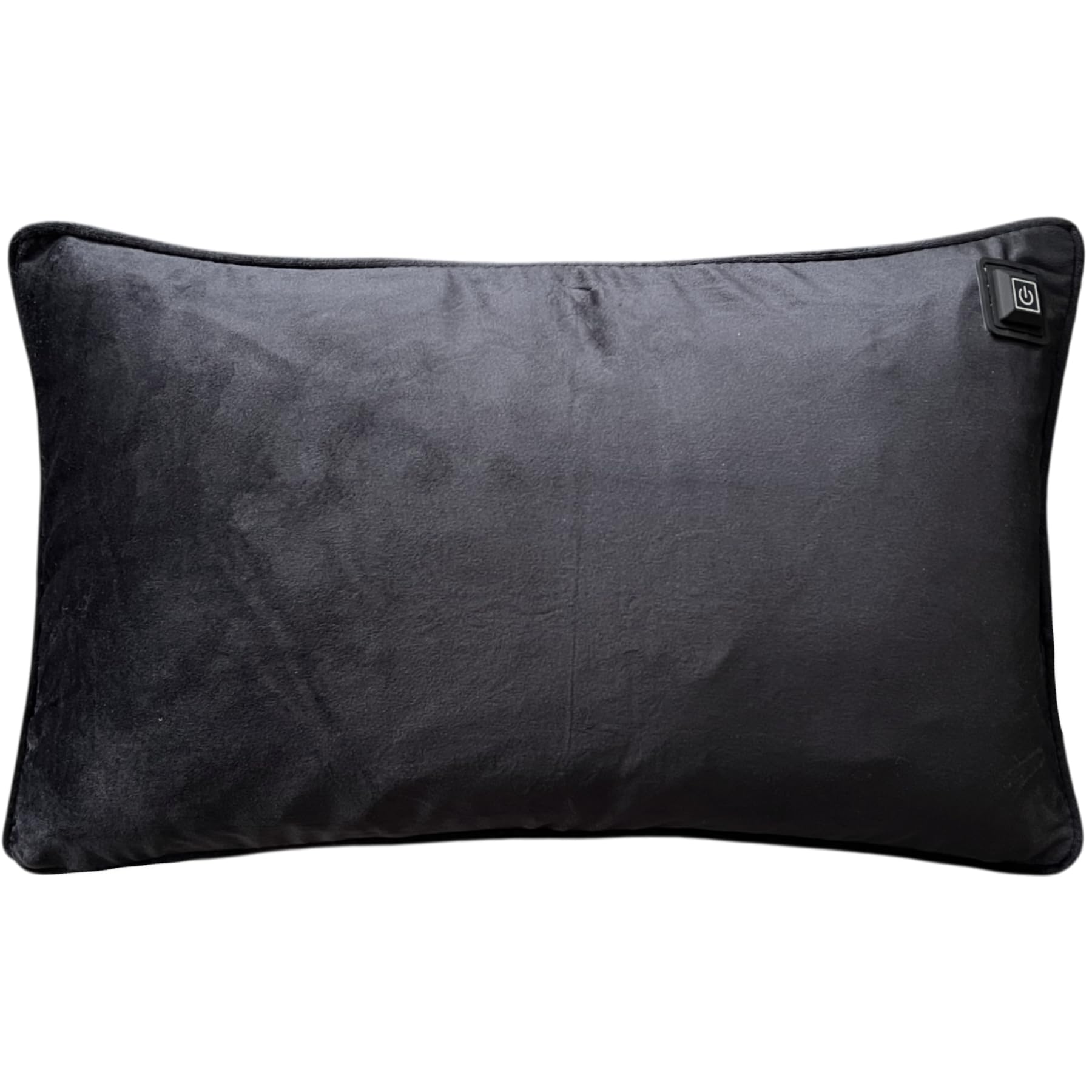 Infrarot-Heizkissen mit Warmpi Powerbank – Samt 30×50 cm – Flexibel einsetzbar, kabellos & mit Kabel verwendbar (Schwarz)