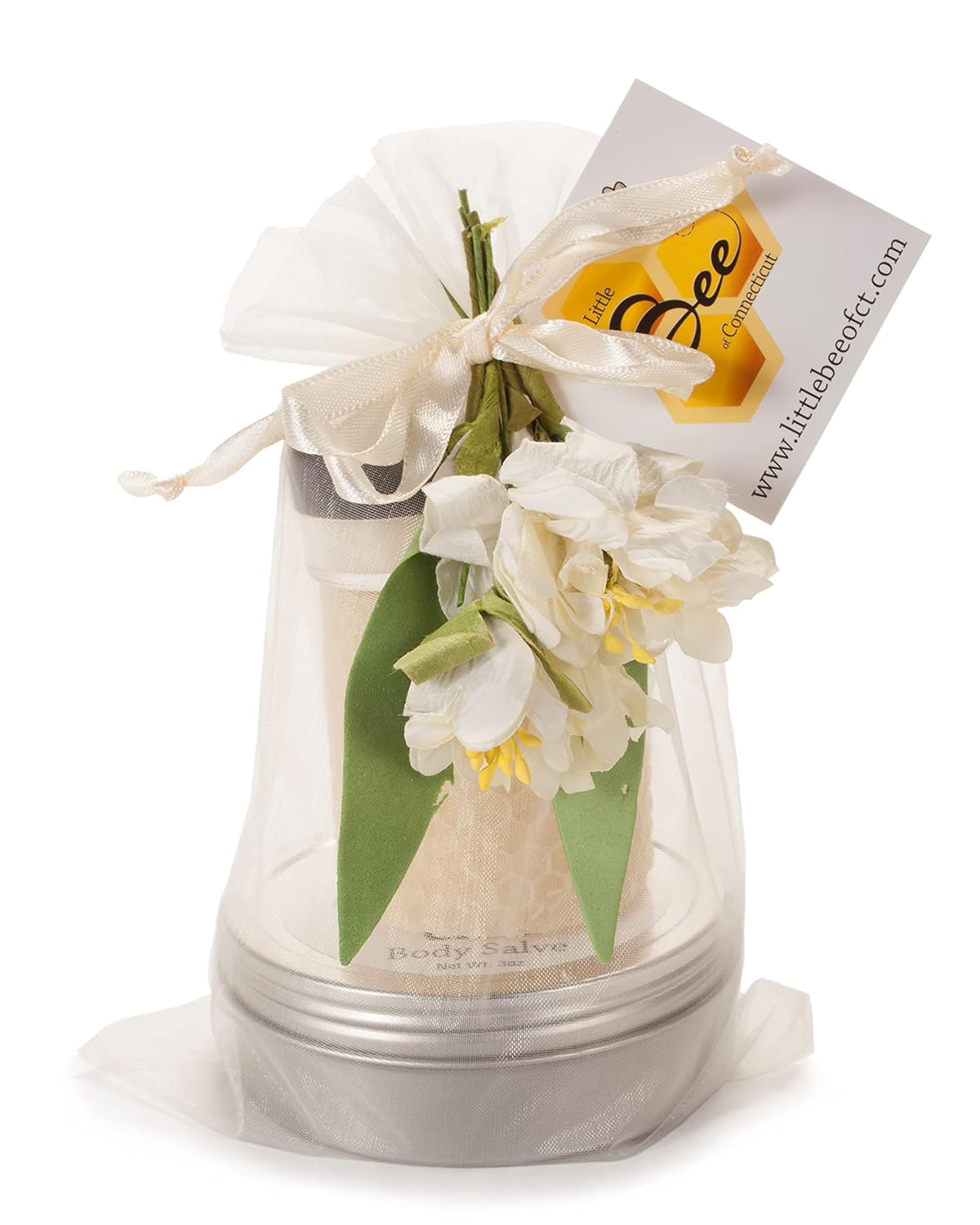 Little Bee of Connecticut Spring Gift Tower (Lemon Lip Balm & Chill Body Salve)