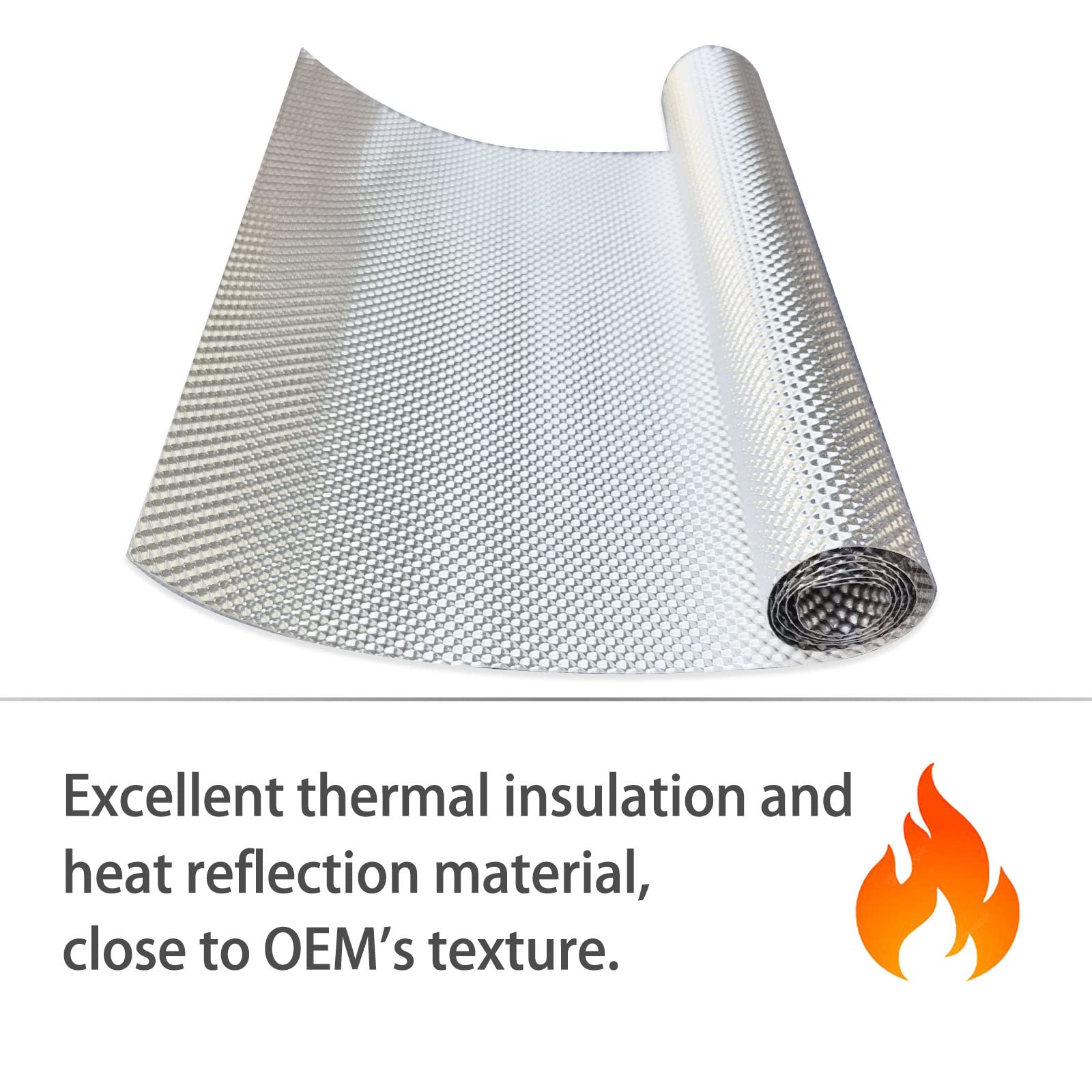Peastorm Exhaust Heat Shield Automotive Embossed Aluminum Material Muffler Shield/Wrap, 15" x 39"