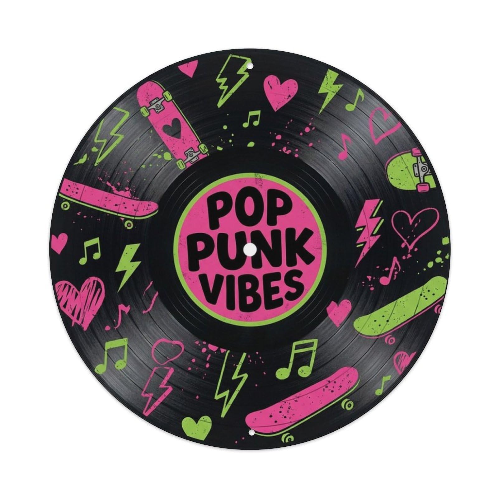 Punk Music Cover Pop Vibes Vinyl Records Metal Tin Sign