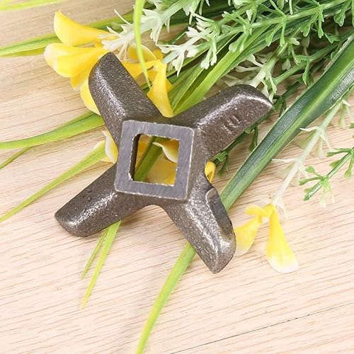 Miniatura 2 de Fdit Picadora profesional de acero inoxidable para cocina, carne, picadora de cuchilla, cortador de cuchillo de repuesto para amoladoras (# 8)