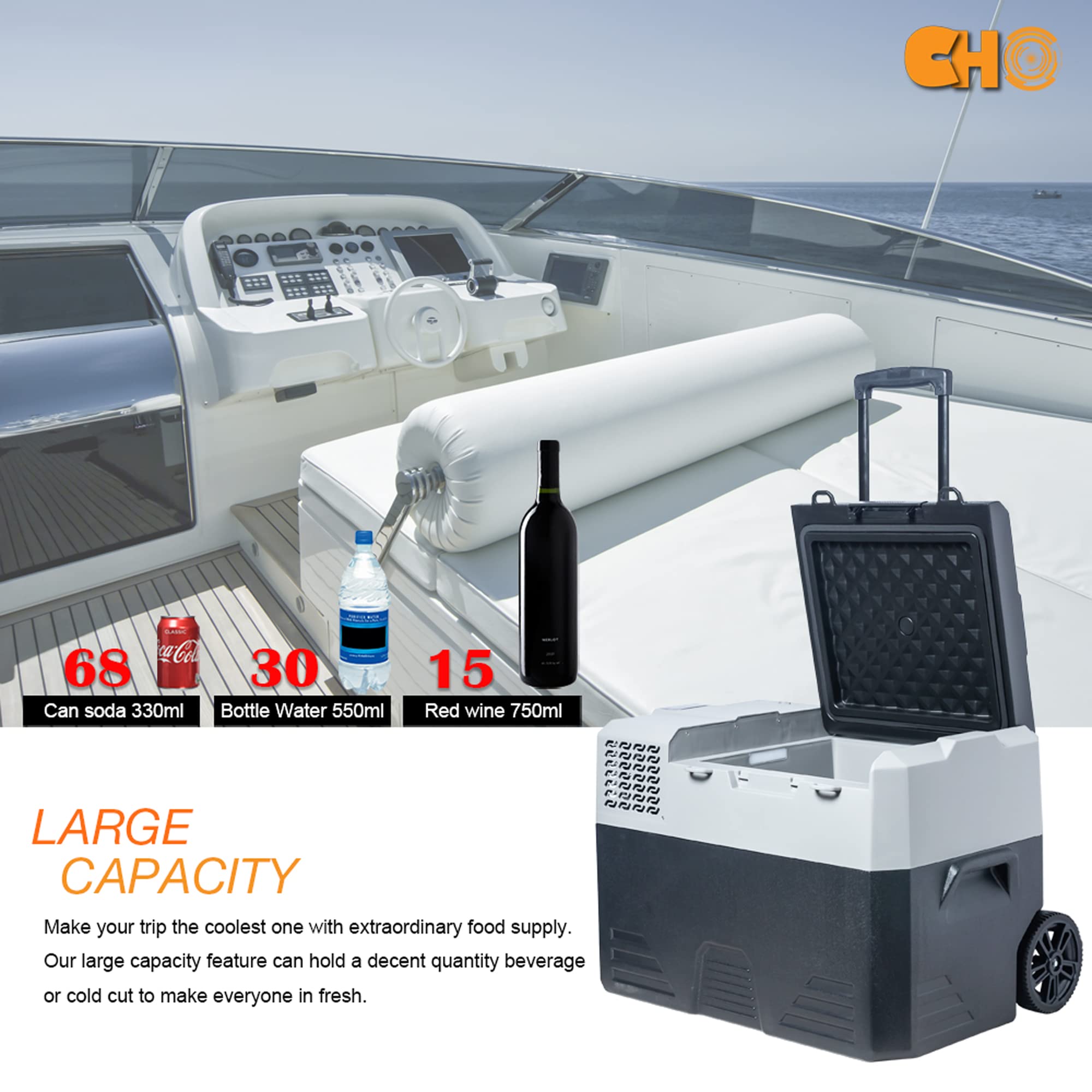 Buy CHO POWER SPORTS Portable Freezer Cooler AC/DC Compressor