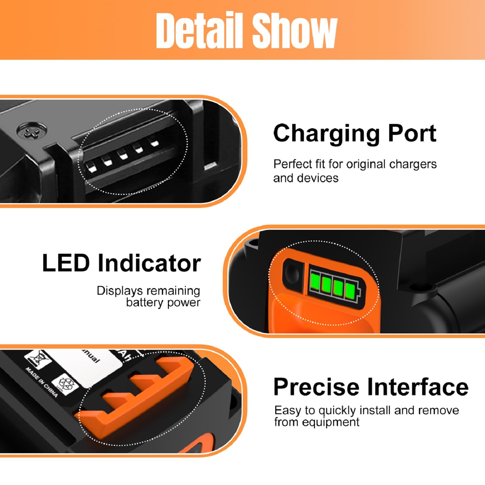 ENERGUP 36V 2500mAh Batteria di Ricambio per Black Decker Batteria 36V BL20362 LBX2040 BL2536 LBXR36 LBXR2036 LBX36 LBX1540 LBX2540 LST540