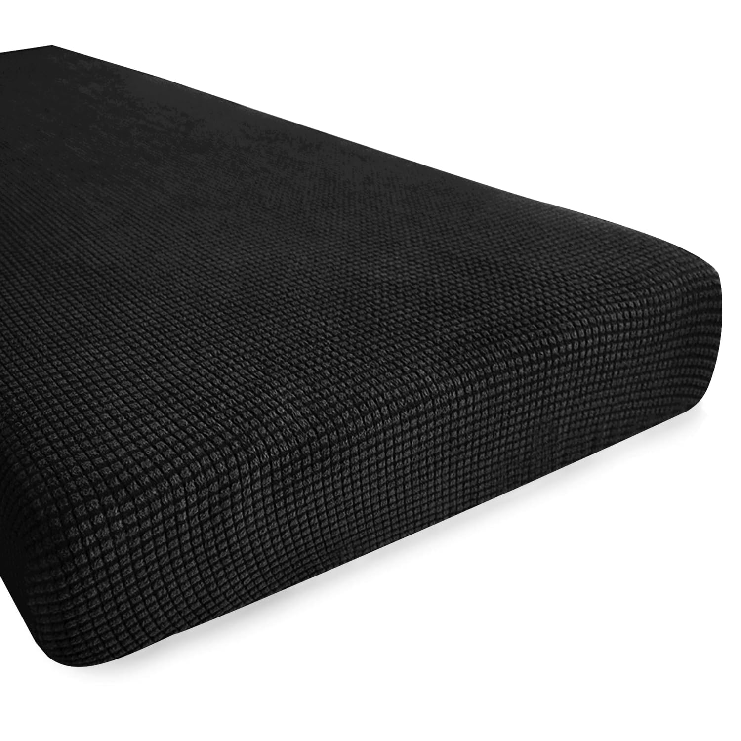 Hokway Couch Cushion Covers Stretch Cushion Covers Sofa Seat Cushion Slipcover Cushion Protector(Black, Medium)OEKO-TEX STANDARD 100