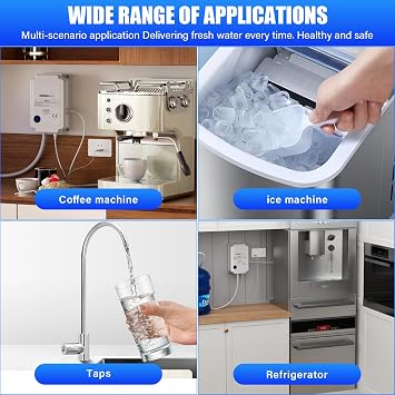 Bottled Water Dispensing Pump System,Single Inlet,220V Drinking Water Pump,Water Bottle Pump for Home, Office, Bar,Refrigerator, Ice Machine,Coffee Machine