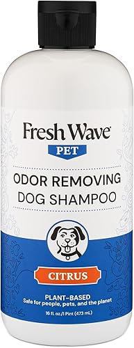 Fresh Wave Champú para perro que elimina el olor, hierba de limón 16 fl. oz.
