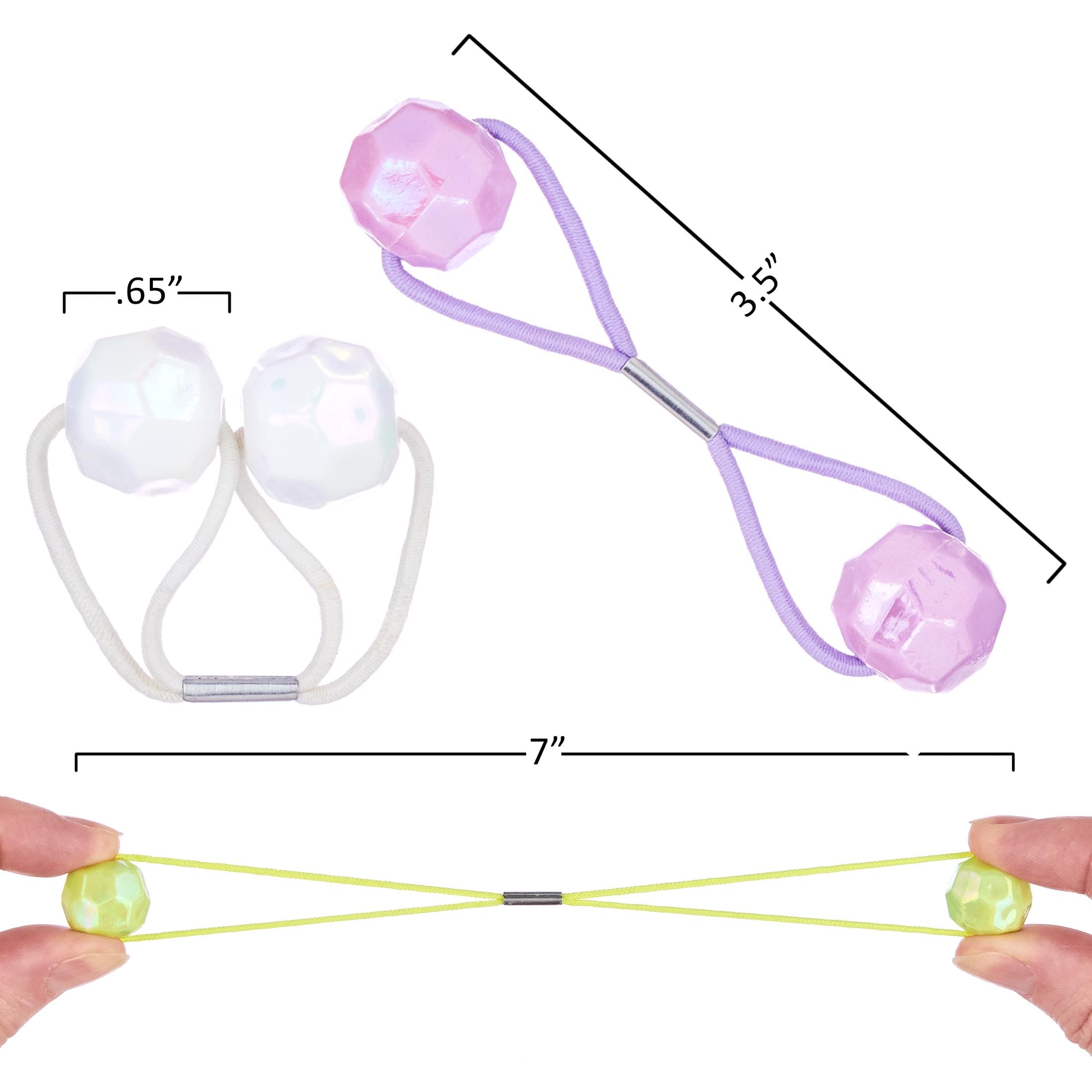 Amazon.com : 20pc Ponytailers Ponytail Balls Hair Elastics  display picture 1