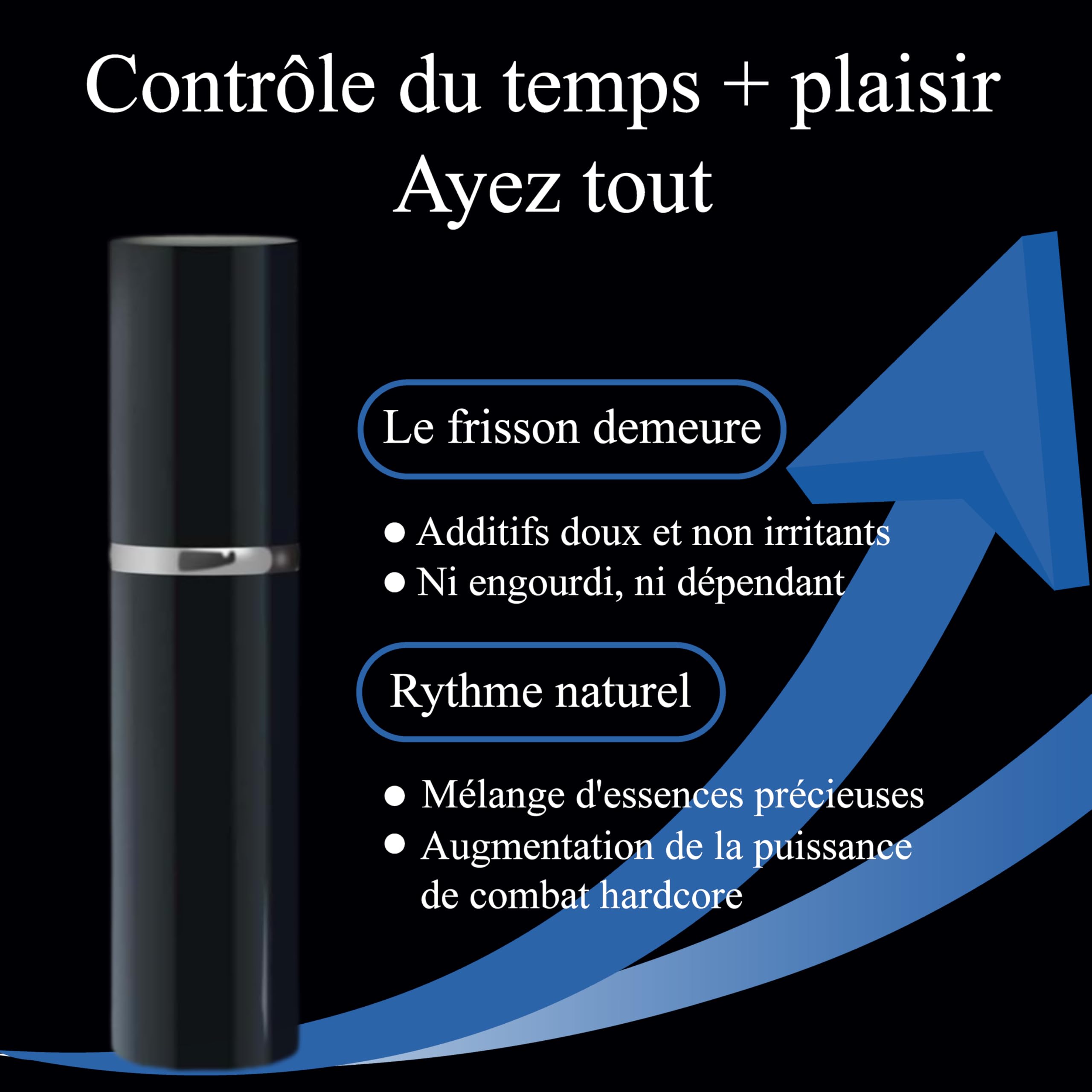 Spray désensibilisant retardant pour hommes, cliniquement prouvé pour vous aider à prolonger vos performances au lit - Spray retardant, 5 ml