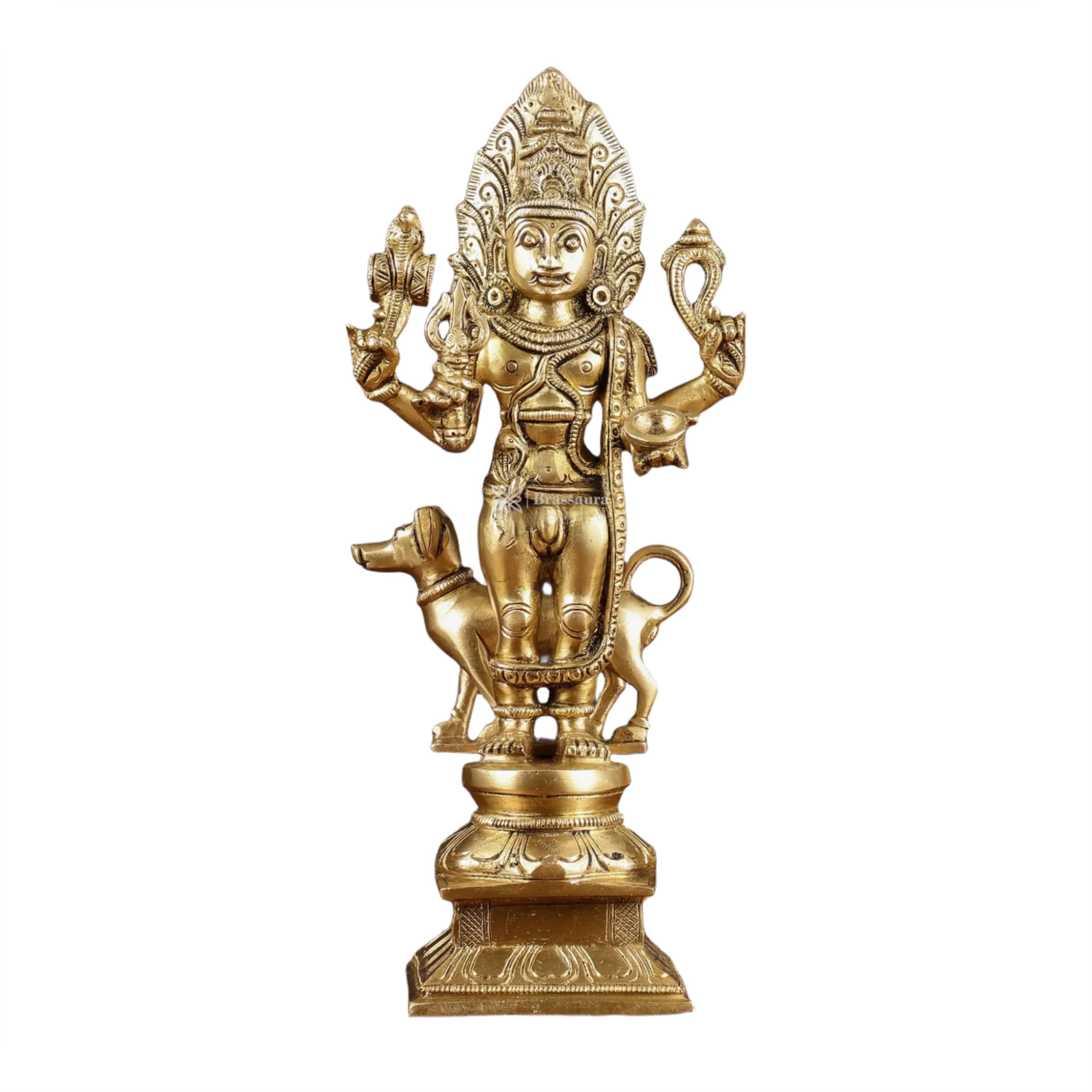 - Embrace The Divine Energy with Our Brass Superfine Kaal Bhairav Bhairo Baba Idol. Standing 12 inches and a Weight of 3.6 kgs.