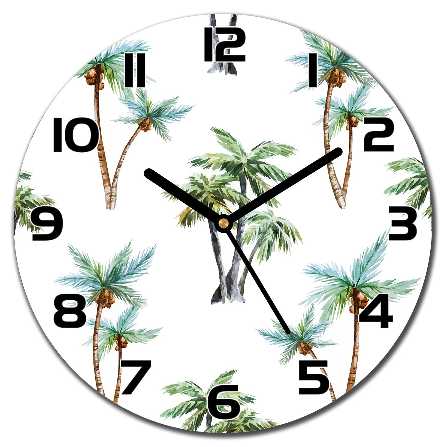 Horloge moderne en verre géométrique pour sublimer votre salon