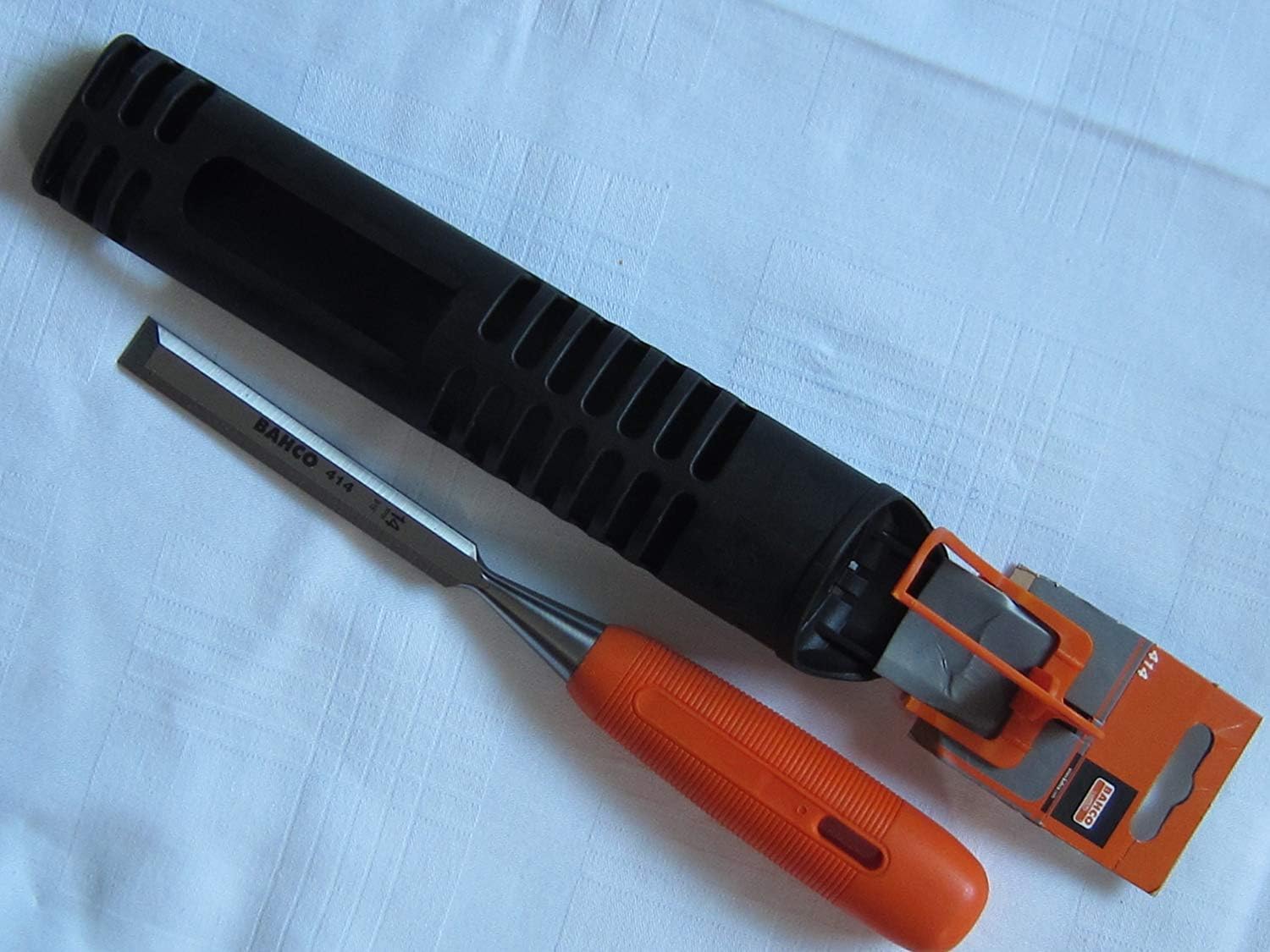 Bahco 414-14 BH414-14 Chisel with Polypropylene Handle, Silver/Orange, 14mm