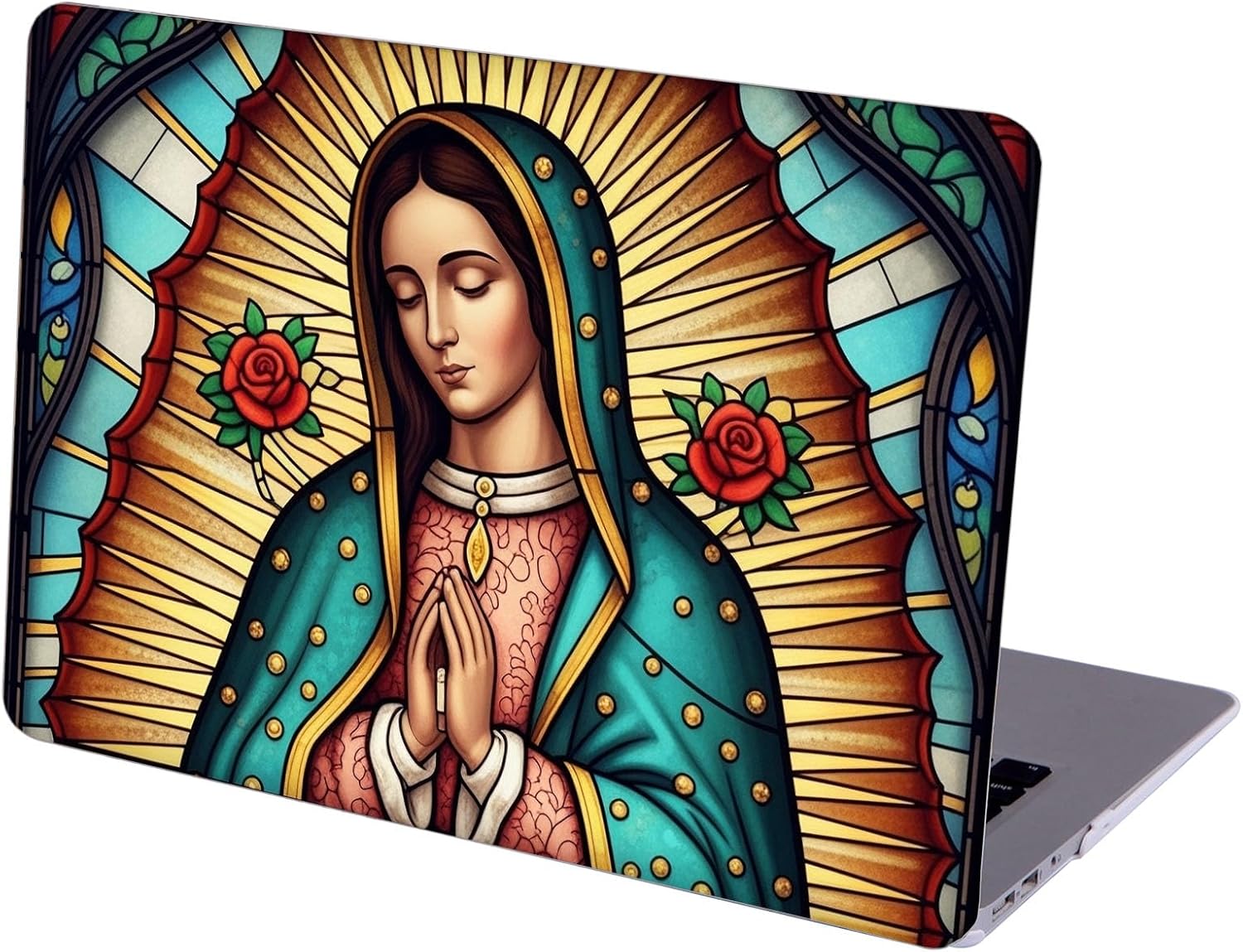 Compatible with MacBook Neo 13-inch, Hard Shell Case with Keyboard Cover and Screen Protector (A3404 A18 Pro chip, 2026 Release) - Virgin Mary MC23142