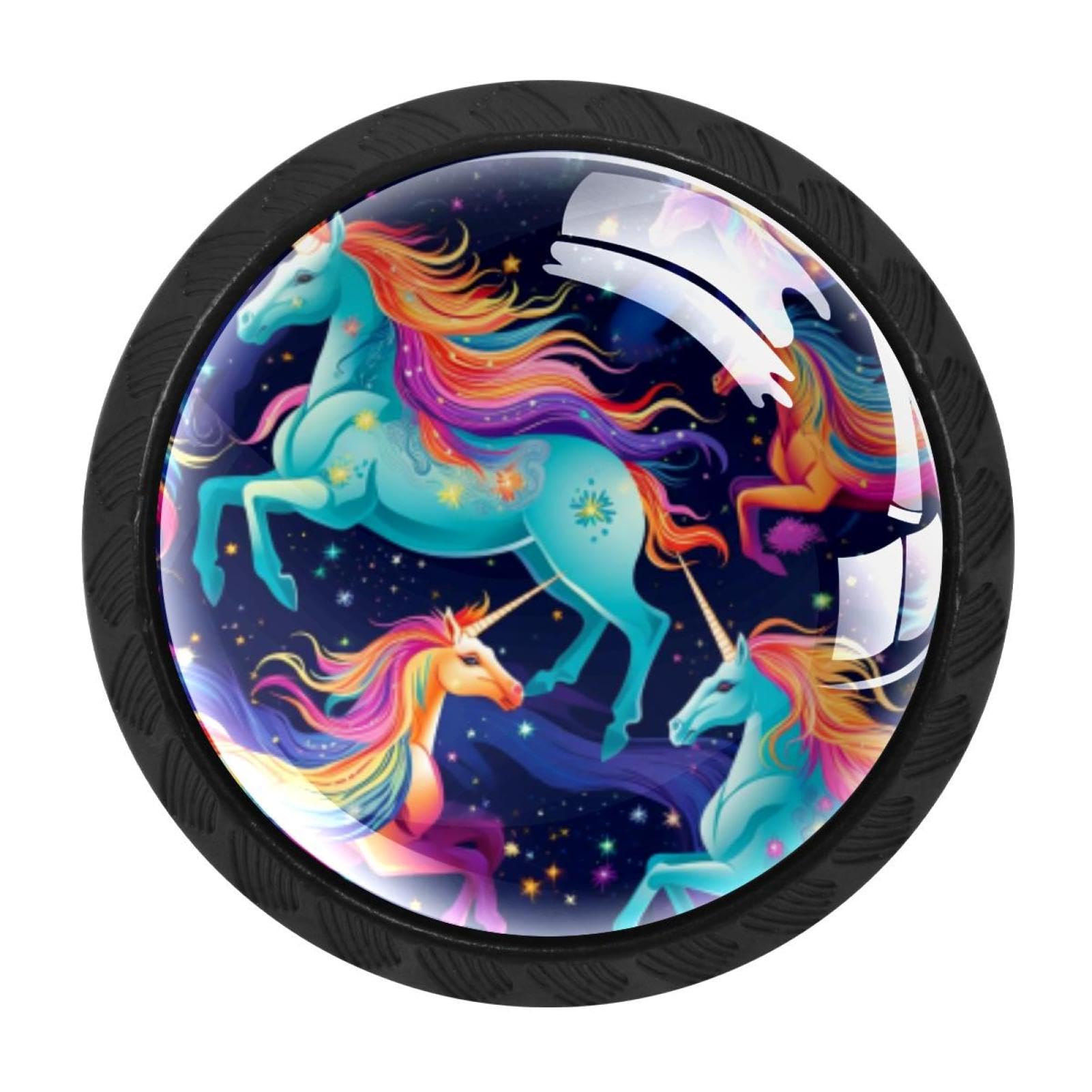 Chenzzzz Multicolored 18 4 Pack Rainbow Unicorn Drawer Knob Cabinet Hardware