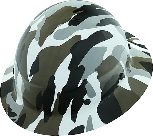 Vista 14 de AFP Casco duro de fibra de ala completa Suspensión de trinquete de 6 puntos Clasificación OSHA y ANSI