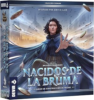 Comprar Devir – Nacidos de la Bruma: Juego de Mesa Deck-Building, Modalidad Cooperativo y Competitivo, Inspirado en Mistborn Cosmere de Brandon Sanderson (BGMISBES)