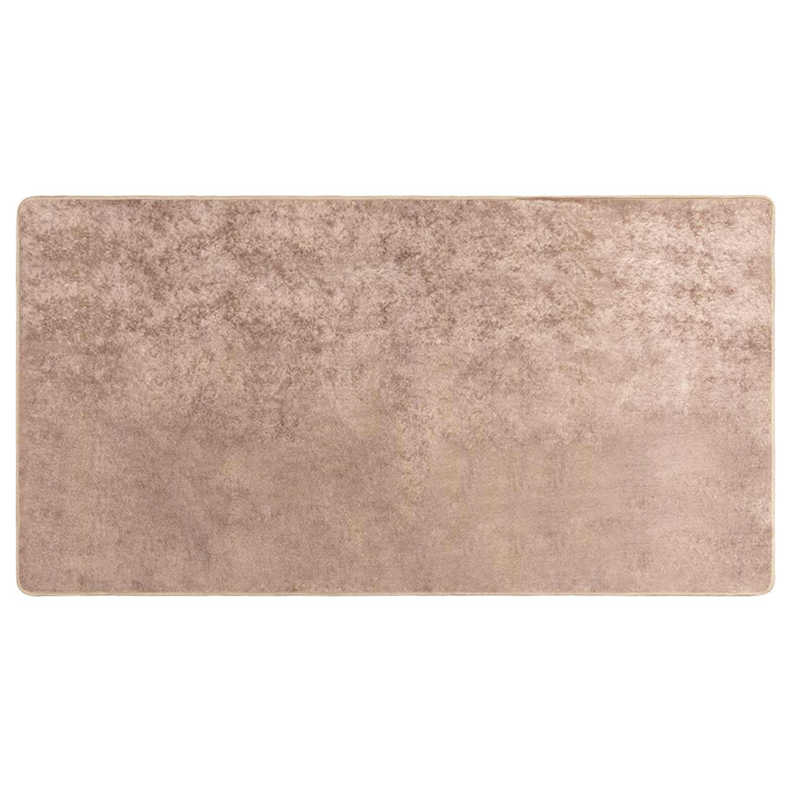 Tapis de couloir doux Marsa 80x150 cm sable antidérapant pour entrée et chambre