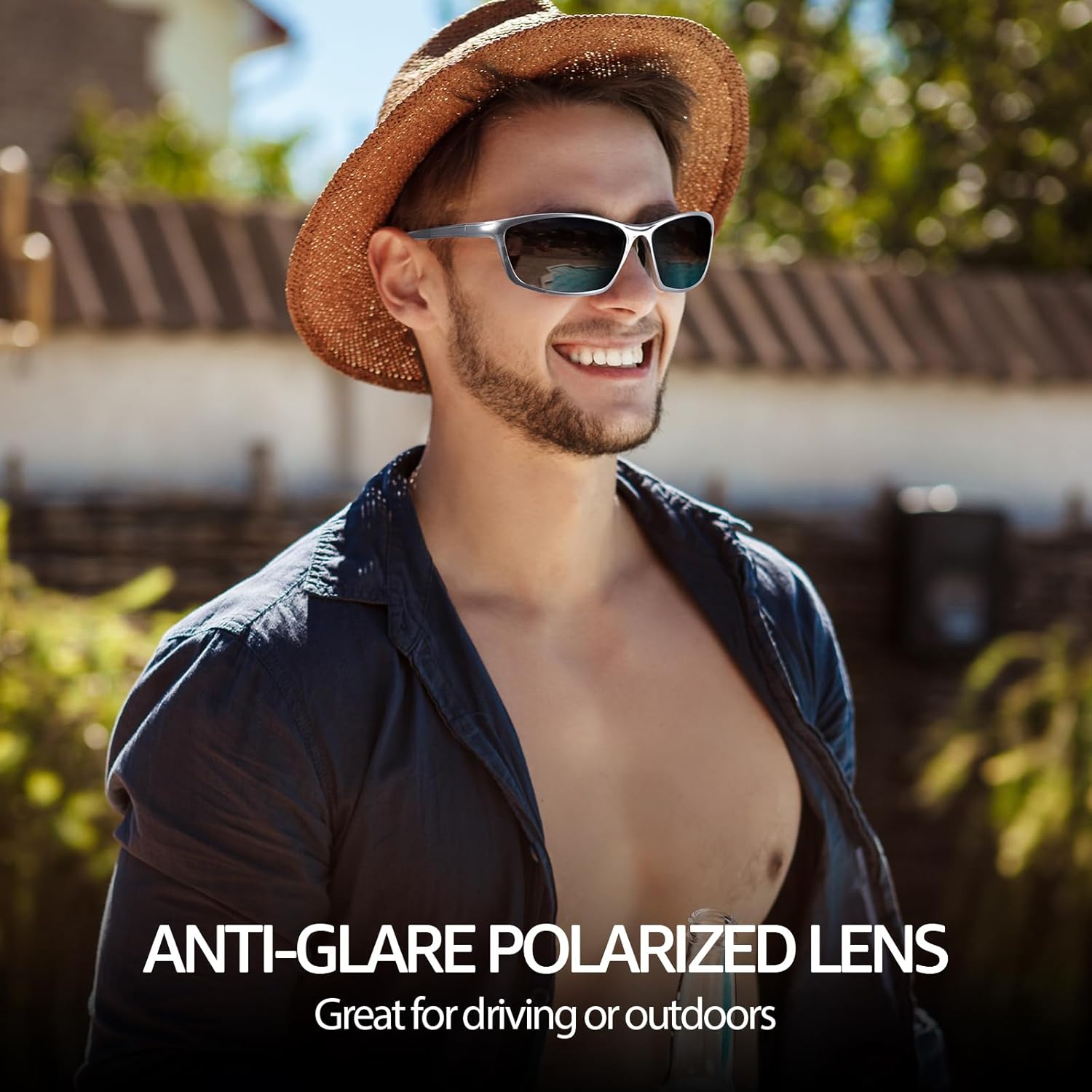 SIPHEW Night Driving Glasses for Men, Anti Glare Polarized Yellow Lens Night Vision Glasses for Nighttime/Rainy/Foggy - Image 2