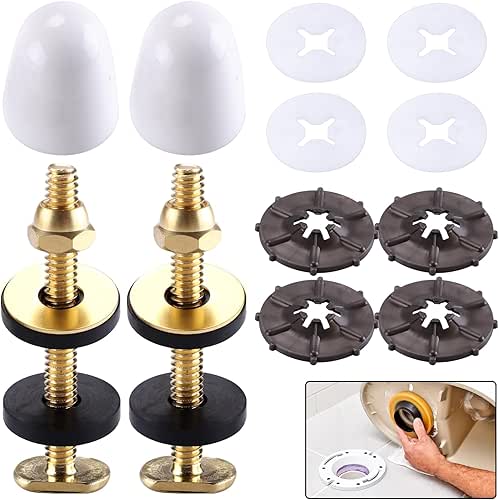 boeemi Toilet Bolts for Floor, 2 Pack Toilet Flange Bolts
