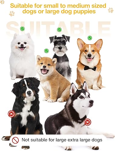 Miniatura 10 de WINSOON Botas de nieve para perros para invierno, cubiertas protectoras de patas y botines para perros, zapatos para perros pequeños y medianos,