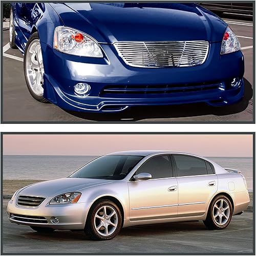 Miniatura 2 de Spec-D Tuning Jdm - Faros delanteros cromados transparentes con reflector ámbar, compatible con Nissan Altima 2002-2004 L+R Par de faros delanteros