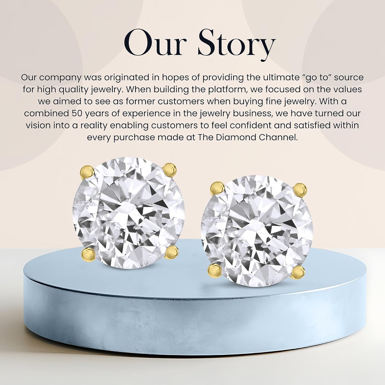 The Diamond Channel CERTIFIED 1 to 6 Carat LAB GROWN Solitaire Diamond Stud Earrings Round Cut 4 Prong Screw Back (F-G Color, VS1-VS2 Eye Clean Clarity) - Image 6