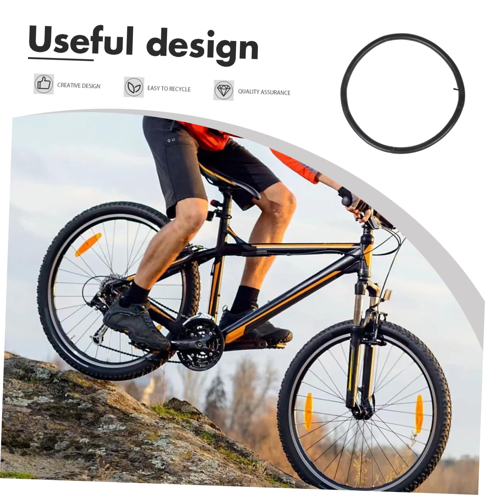 Mountainbike Schlauch 29 Zoll 2 Stück Schwarz für Fahrradreifen