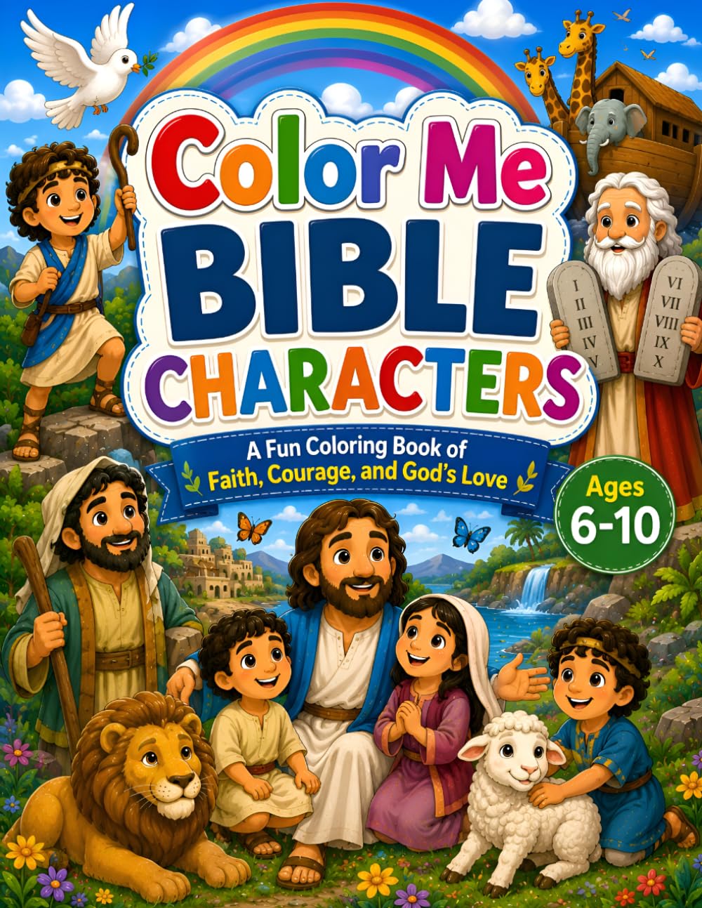 Color Me Bible Characters: Color the Courage, Faith, and Love of Bible Heroes