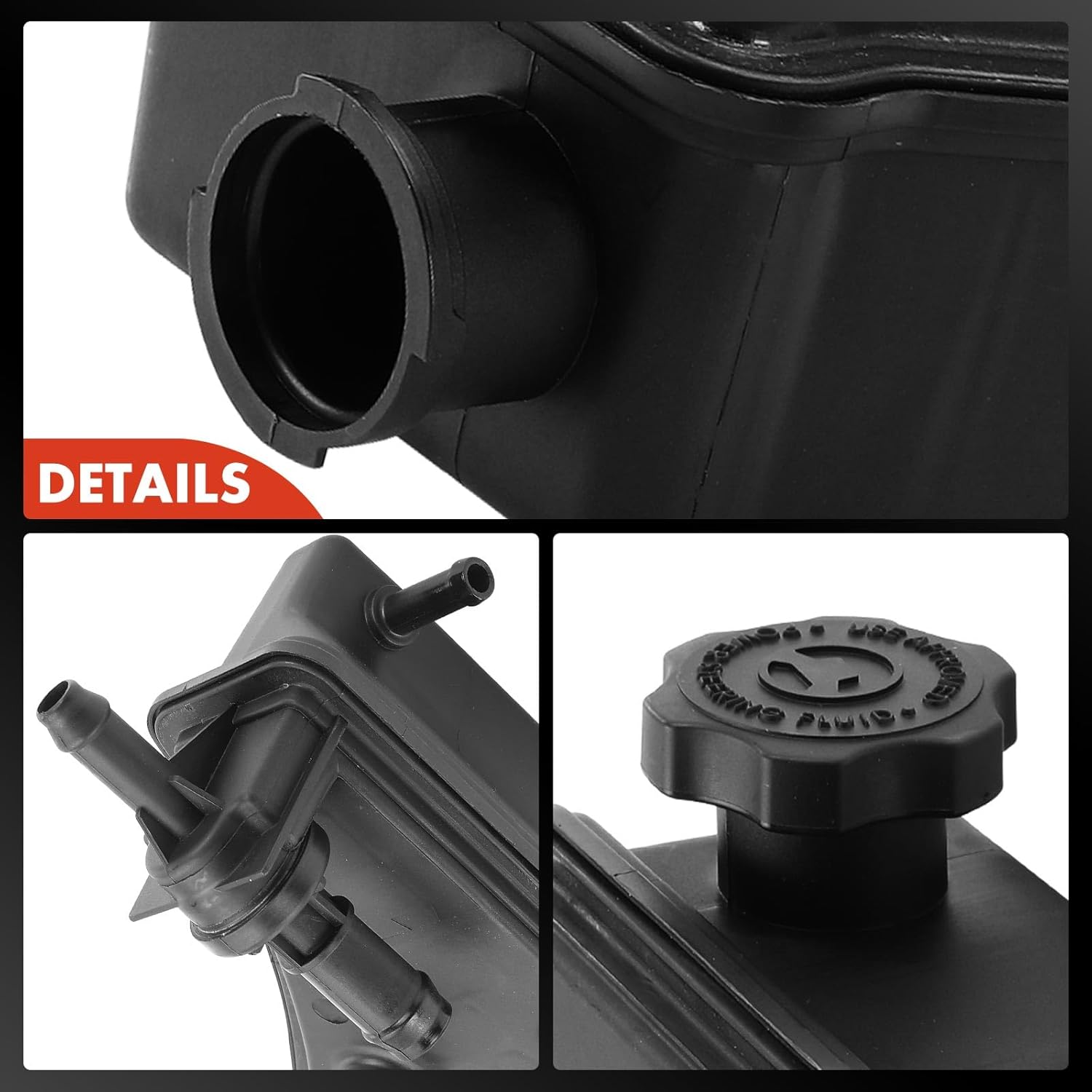 A-Premium Power Steering Reservoir/Tank with Cap Compatible with Jeep Grand Cherokee 2006-2010, Commander 2007-2010, 5.7L 6.1L