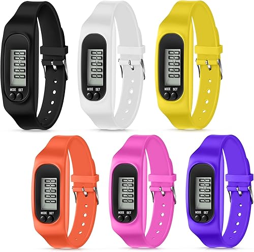 Miniatura 8 de Geyoga Pedometer for Walking Steps and Miles Pedometer Watch Silicone Steps Tracker Running Bracelet Ankle Step Counter for Calorie Burning and Step