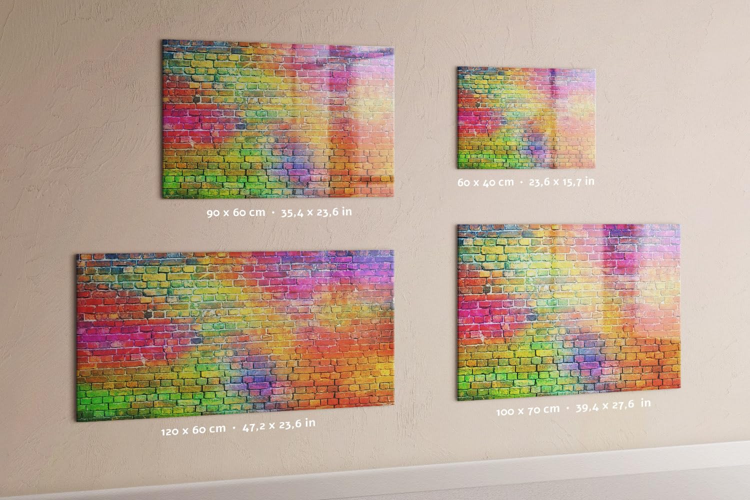 Lavagna per scrivere e cancellare 90x60 cm | Parete dipinta
