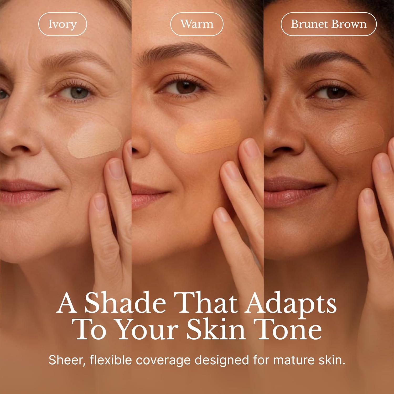 LUVIE Glow Cushion Foundation - Hydrating BB Cream Cushion with Hyaluronic Acid, Aloe & Vitamin E -Dewy Finish Buildable Full Coverage Foundation, SPF 30 Long-Lasting Makeup for All Skin Types - WARM