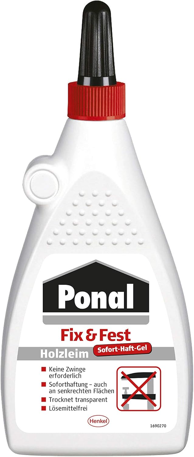 Ponal 1577967 "Fix and Tight" Wood Glue, White, 200 g