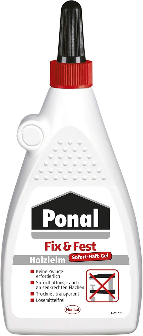 Ponal 1577967 Fix and Tight Wood Glue, White, 200 g