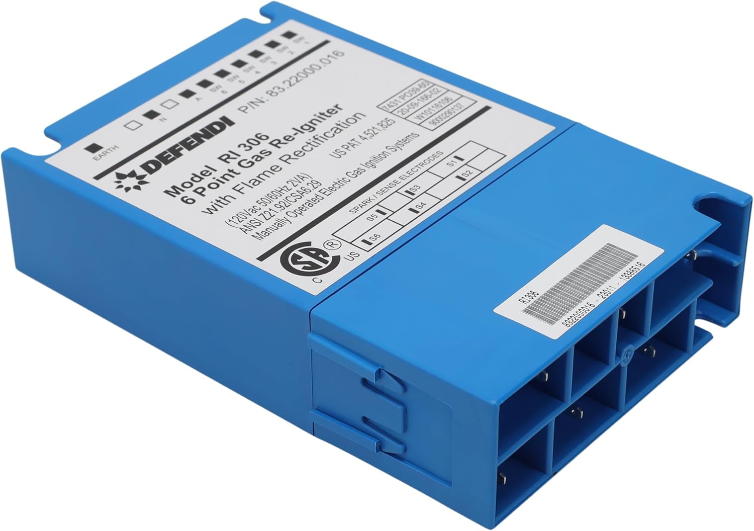 Supplying Demand DE81-03928A Gas Range Cooktop Re-Ignition Spark Module 6 Point Kit Replacement